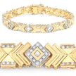 0.98 Carat Genuine White Diamond .925 Sterling Silver Bracelet