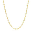 2.5mm 14k Yellow Gold Pendant Chain with Textured Links