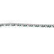 14K White Gold 4 5/8 Cttw Alternating White and Blue Diamond Martini Set Tennis Bracelet (H-I Color, I1-I2 Clarity) - 7