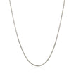 14k White Gold Adjustable Popcorn Chain 1.3mm