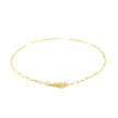 14K Yellow Gold Fine Paperclip Anklet (1.5mm)