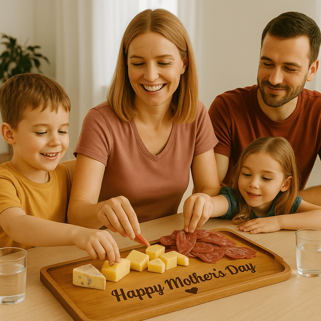 Acacia Charcuterie Board - 13.8x5.5 - Personalized With Your Special Message For The Occasion - Tableware - Custom Crafting Alliance, LLC