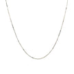 14k White Gold Classic Box Chain 0.6mm