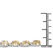 9.03 Carat Genuine Citrine .925 Sterling Silver Bracelet
