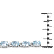 10.71 Carat Genuine Blue Topaz .925 Sterling Silver Bracelet