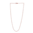 Adjustable Cable Chain in 14k Rose Gold (0.97 mm) - Necklaces - Custom Crafting Alliance, LLC