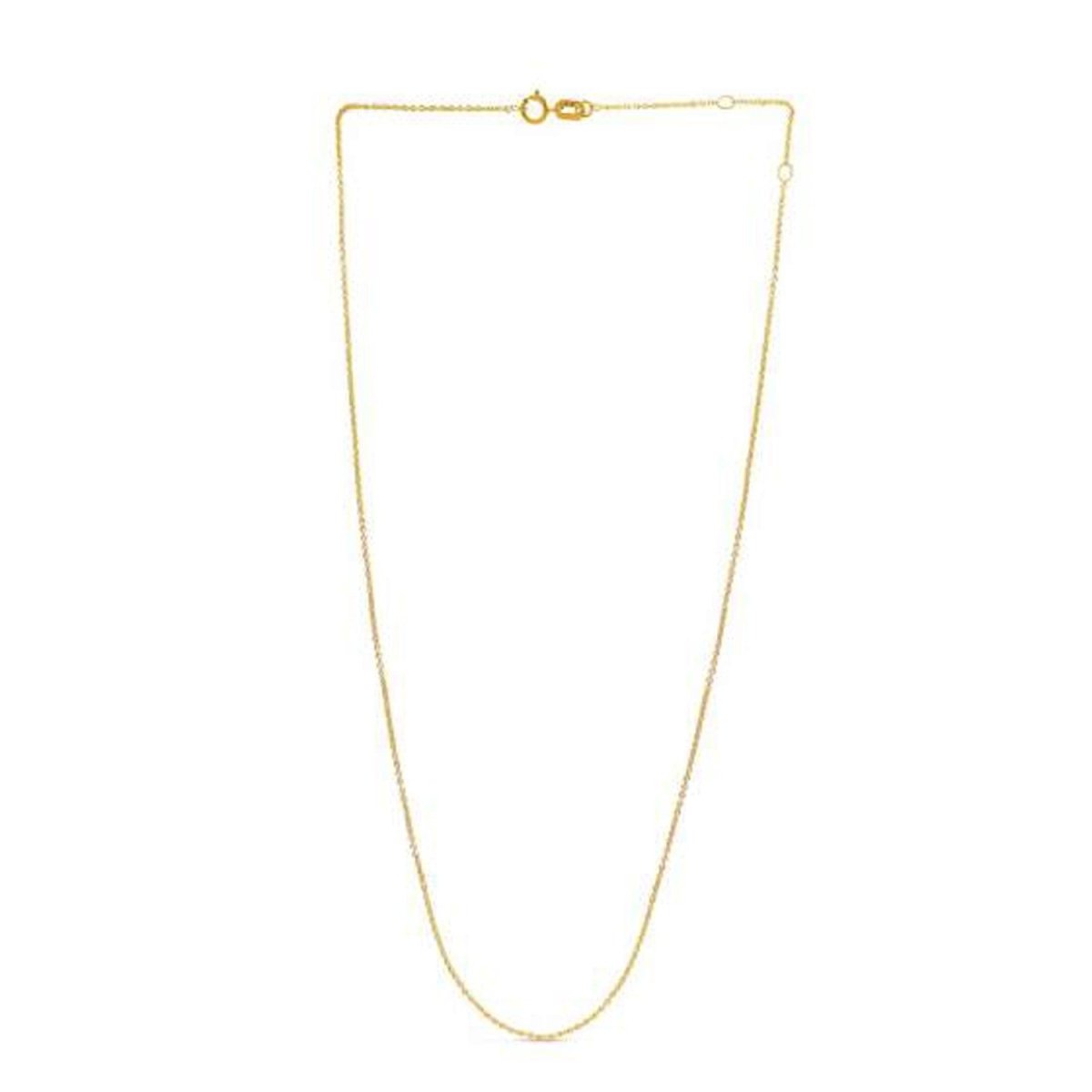 Adjustable Cable Chain in 14k Yellow Gold (0.97 mm) - Necklaces - Custom Crafting Alliance, LLC