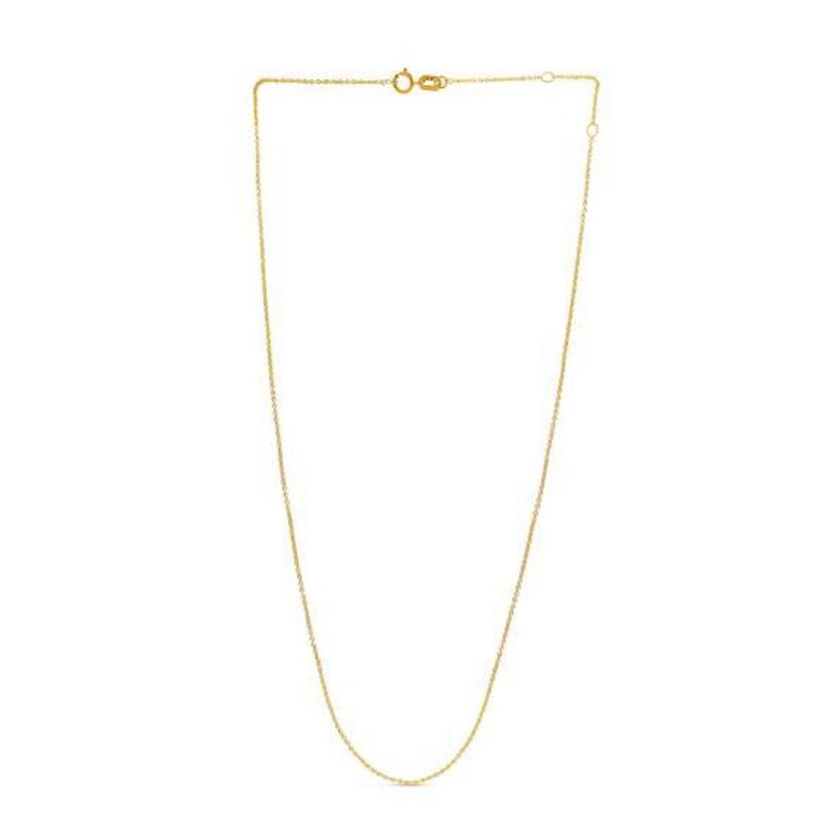 Adjustable Cable Chain in 14k Yellow Gold (0.97 mm) - Necklaces - Custom Crafting Alliance, LLC