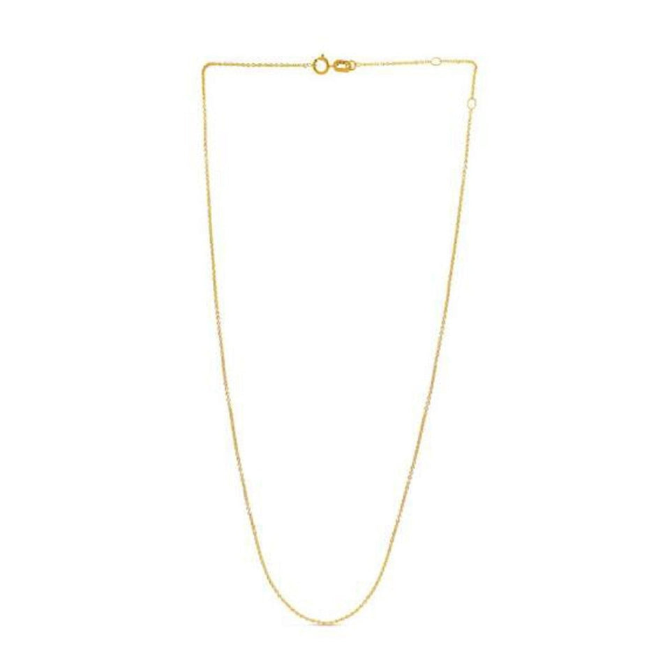 Adjustable Cable Chain in 14k Yellow Gold (0.97 mm) - Necklaces - Custom Crafting Alliance, LLC