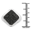 0.54 Carat Genuine Black Diamond .925 Sterling Silver Ring