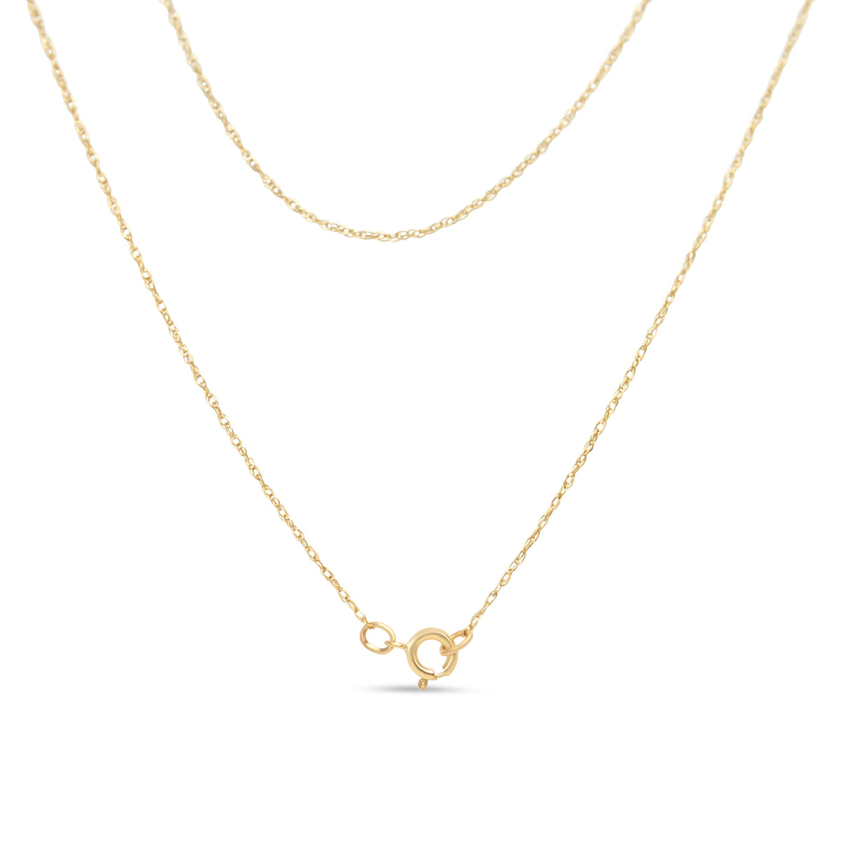 14K Yellow Gold Plated .925 Sterling Silver 1/4 Cttw Round and Baguette-Cut Diamond Composite Heart 18