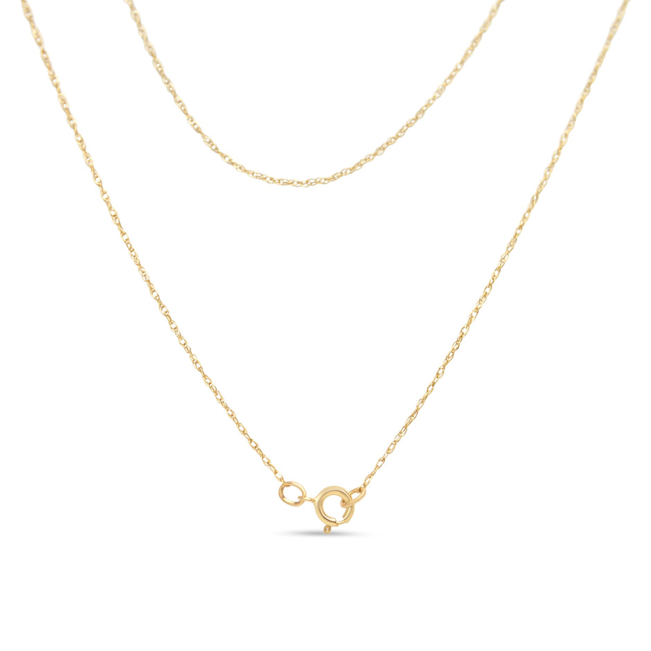 14K Yellow Gold Plated .925 Sterling Silver 1/4 Cttw Round and Baguette-Cut Diamond Composite Heart 18