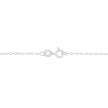 AGS Certified 10K White Gold 1/5 Cttw Bezel Set Round Diamond Solitaire 16-18