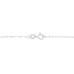 AGS Certified 10K White Gold 1/5 Cttw Bezel Set Round Diamond Solitaire 16-18