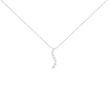 AGS Certified 14k White Gold 3.0 Cttw Baguette and Brilliant Round-Cut Diamond Journey 18