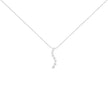 AGS Certified 14k White Gold 3.0 Cttw Baguette and Brilliant Round-Cut Diamond Journey 18