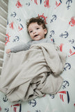 Ahoy Little One Crib Sheet - Crib Sheet - Custom Crafting Alliance, LLC