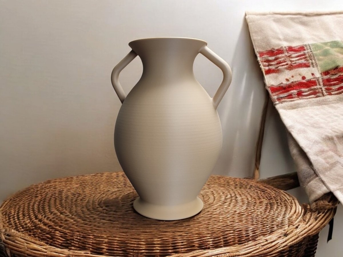 Ancient Greek Amphora Replica - A Timeless Decorative Vase - Vase - Custom Crafting Alliance, LLC