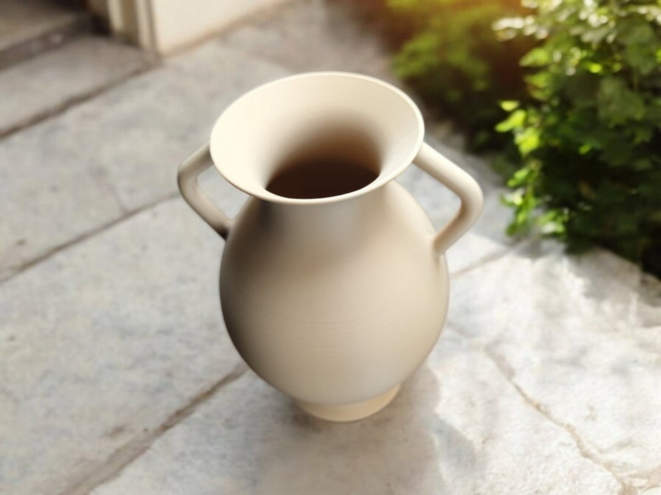 Ancient Greek Amphora Replica - A Timeless Decorative Vase - Vase - Custom Crafting Alliance, LLC