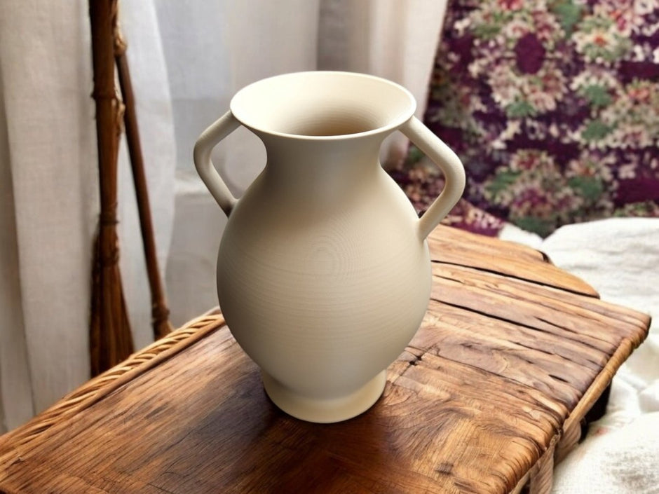 Ancient Greek Amphora Replica - A Timeless Decorative Vase - Vase - Custom Crafting Alliance, LLC