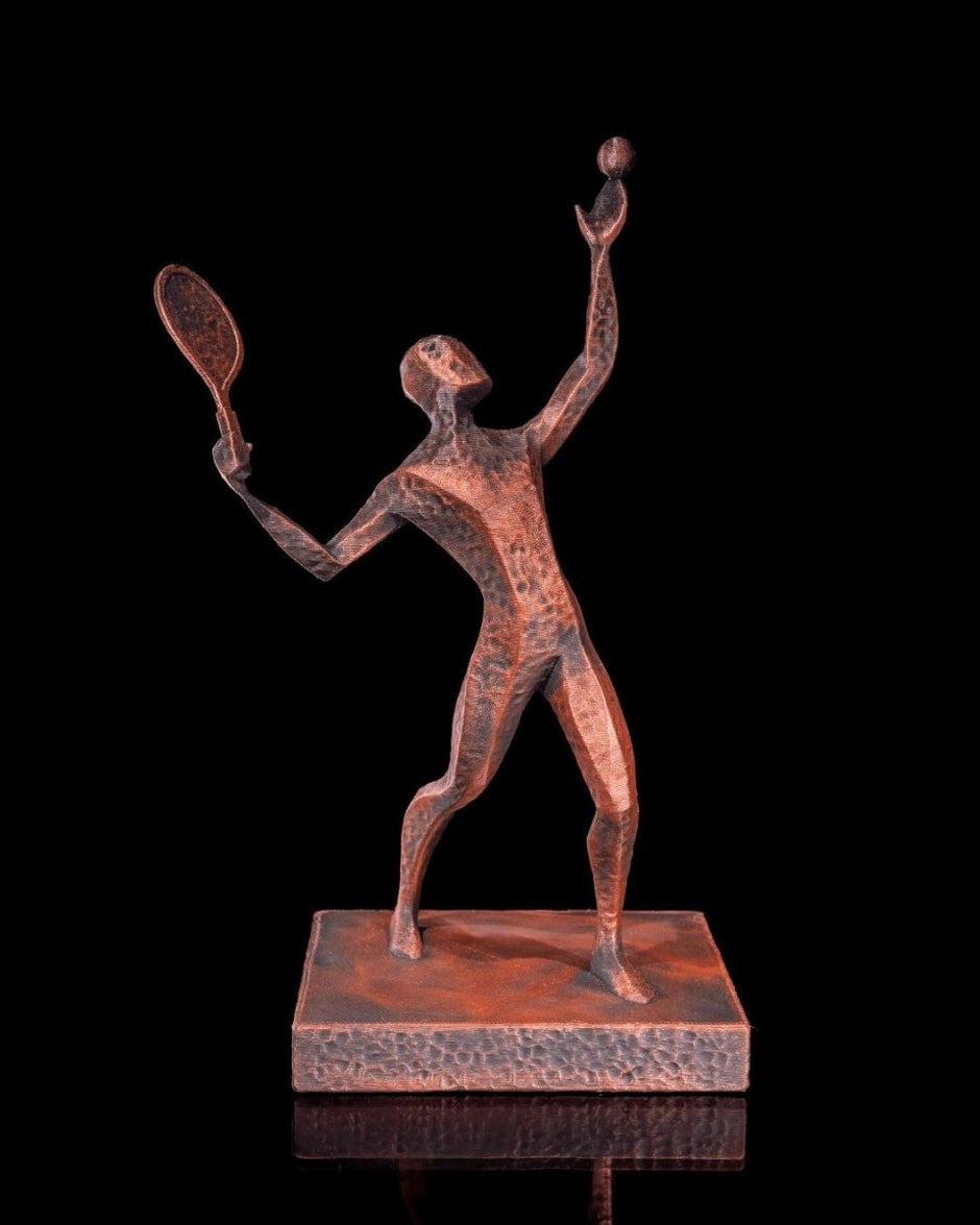 Athletic Motion Sculpture, 3D Printed Sports Art Decor, Modern Athlete Figure for Home Gym or Office, Unique Sports Gift - Artwork - Custom Crafting Alliance, LLC