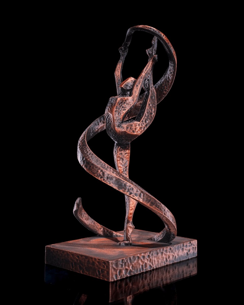 Athletic Motion Sculpture, 3D Printed Sports Art Decor, Modern Athlete Figure for Home Gym or Office, Unique Sports Gift - Artwork - Custom Crafting Alliance, LLC