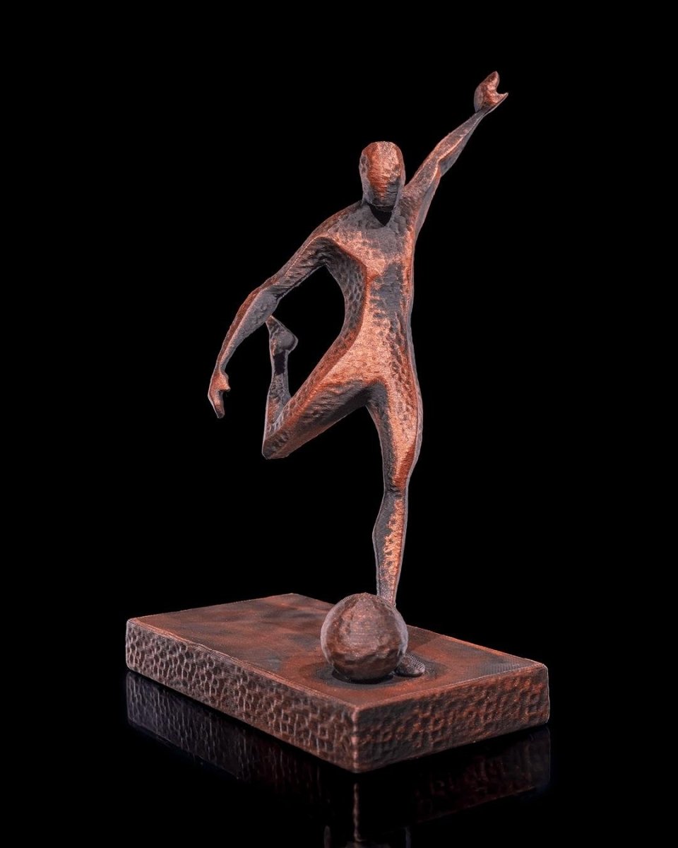 Athletic Motion Sculpture, 3D Printed Sports Art Decor, Modern Athlete Figure for Home Gym or Office, Unique Sports Gift - Artwork - Custom Crafting Alliance, LLC