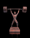 Athletic Motion Sculpture, 3D Printed Sports Art Decor, Modern Athlete Figure for Home Gym or Office, Unique Sports Gift - Artwork - Custom Crafting Alliance, LLC