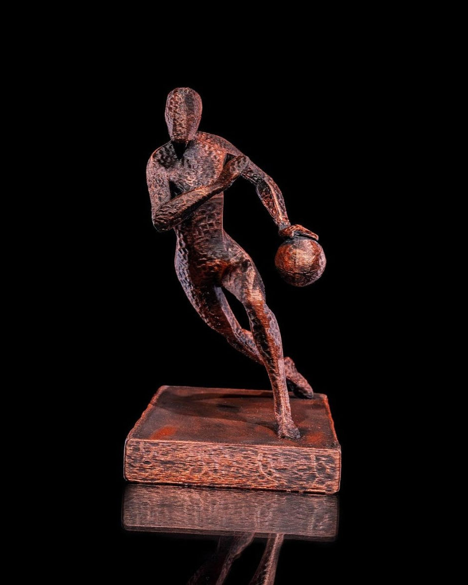 Athletic Motion Sculpture, 3D Printed Sports Art Decor, Modern Athlete Figure for Home Gym or Office, Unique Sports Gift - Artwork - Custom Crafting Alliance, LLC