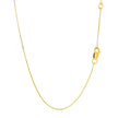 Double Extendable Box Chain in 14k Yellow Gold (0.6mm)