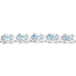 5.75 Carat Genuine Blue Topaz .925 Sterling Silver Bracelet