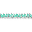 6.82 Carat Genuine Zambian Emerald .925 Sterling Silver Bracelet