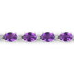 7.98 Carat Genuine Amethyst .925 Sterling Silver Bracelet