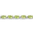8.61 Carat Genuine Peridot .925 Sterling Silver Bracelet