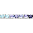 12.04 Carat Genuine Multi Stone .925 Sterling Silver Bracelet