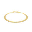 4.0mm 14k Yellow Gold Super Flex Herringbone Bracelet