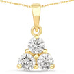0.75 Carat Genuine Lab Grown Diamond 14K Yellow Gold Pendant