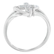 10K White Gold Diamond-Accented Cross & Open Heart Promise Fashion Ring (H-I Color, I1-I2 Clarity) - Size 7