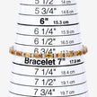 12.33 Carat Genuine Orange Sapphire and White Diamond 14K White Gold Bracelet