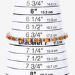 16.73 Carat Genuine Orange Sapphire and White Diamond 14K White Gold Bracelet