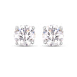 0.54 Carat Genuine White Diamond 14K White Gold Earrings
