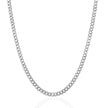 3.6mm 14k White Gold Solid Curb Chain