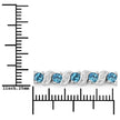 1.34 Carat Genuine London Blue Topaz and White Topaz .925 Sterling Silver Bracelet