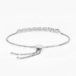 1.34 Carat Genuine London Blue Topaz and White Topaz .925 Sterling Silver Bracelet