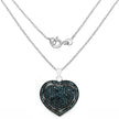 1.25 Carat Genuine Blue Diamond .925 Sterling Silver Pendant
