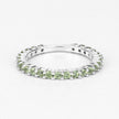 0.91 Carat Genuine Peridot .925 Sterling Silver Ring