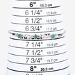 0.79 Carat Genuine Emerald and White Sapphire .925 Sterling Silver Bracelet