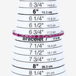 9.18 Carat Genuine Ruby 10K White Gold Bracelet