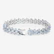 14.11 Carat Genuine Aquamarine .925 Sterling Silver Bracelet