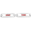 2.52 Carat Genuine Orange Sapphire .925 Sterling Silver Bracelet